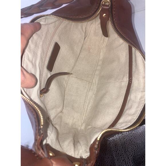 MICHAEL KORS MEDIUM BROWN PEBBLED LEATHER VINTAGE HOBO BAG - Picture 13 of 16